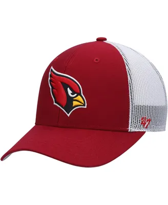 Big Boys and Girls '47 Brand Cardinal, White Arizona Cardinals Adjustable Trucker Hat