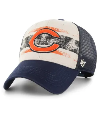 Men's '47 Brand Cream Chicago Bears Breakout Mvp Trucker Adjustable Hat