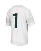 Big Boys Nike #1 White Michigan State Spartans Football Game Jersey