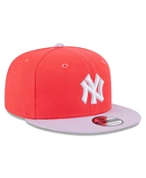 Men's New Era Red, Purple New York Yankees Spring Basic Two-Tone 9FIFTY Snapback Hat