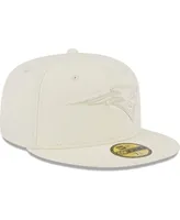 Men's New Era Cream England Patriots Color Pack 59FIFTY Fitted Hat