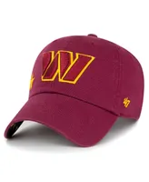 Women's '47 Brand Burgundy Washington Commanders Confetti Icon Clean Up Adjustable Hat