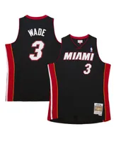 Men's Mitchell & Ness Dwyane Wade Black Miami Heat 2012-13 Hardwood Classics Swingman Jersey