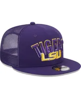 Men's New Era Purple Lsu Tigers Grade Trucker 9FIFTY Snapback Hat