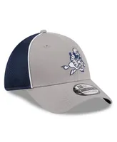 Men's New Era Silver, Navy Dallas Cowboys Pipe Retro Joe 39THIRTY Flex Hat