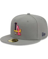 Men's New Era Gray Los Angeles Dodgers Color Pack 59FIFTY Fitted Hat
