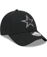 Big Boys and Girls New Era Black Dallas Cowboys Main B-Dub 9FORTY Adjustable Hat