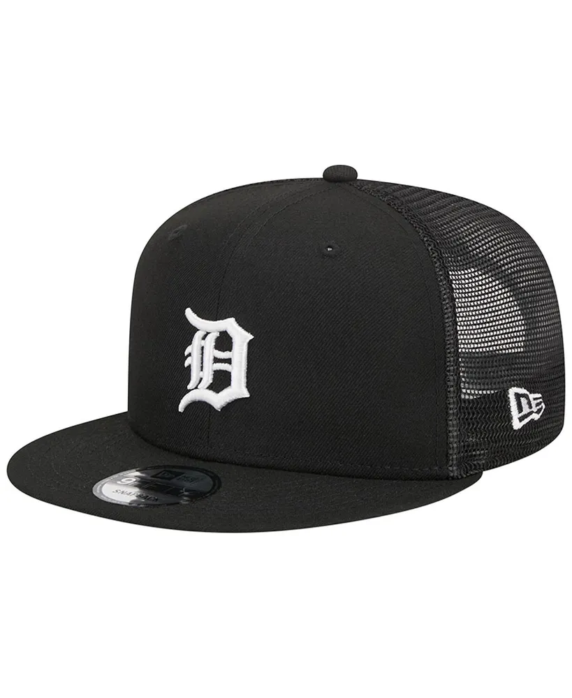 Detroit Tigers New Era Scratch Squared Trucker 9FIFTY Snapback Hat - Black