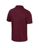 Men's Colosseum Maroon Montana Grizzlies No Problemo Polo Shirt