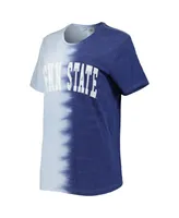 Women's Gameday Couture Navy Penn State Nittany Lions Find Your Groove Split-Dye T-shirt