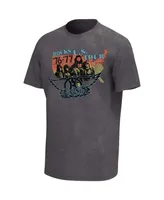 Men's Charcoal Aerosmith 1976/77 U.s. Tour Washed Graphic T-shirt