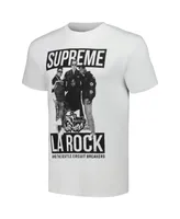 Men's White 50th Anniversary of Hip Hop Supreme La Rock Graphic T-shirt