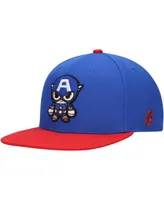 Big Boys and Girls Blue Captain America Character Snapback Hat