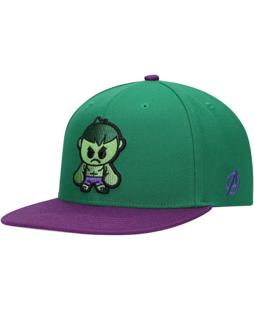 Big Boys and Girls Green Hulk Character Snapback Hat