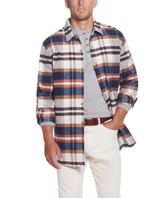 Weatherproof Vintage Men's Lumberjack Flannel Unlined Shirt Jacket