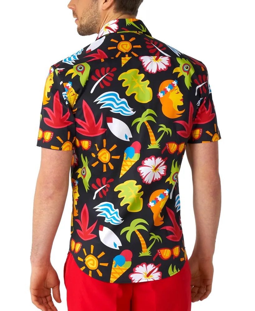 OppoSuits Men's Short-Sleeve Tropical Thunder Shirt
