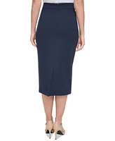 Tommy Hilfiger Women's Ponte Pencil Midi Skirt