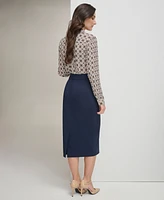 Tommy Hilfiger Women's Ponte Pencil Midi Skirt