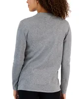Anne Klein Women's Malibu Metallic Open-Front Cardigan Sweater