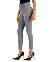Anne Klein Women's Seamed Side-Slit Skinny Jeans