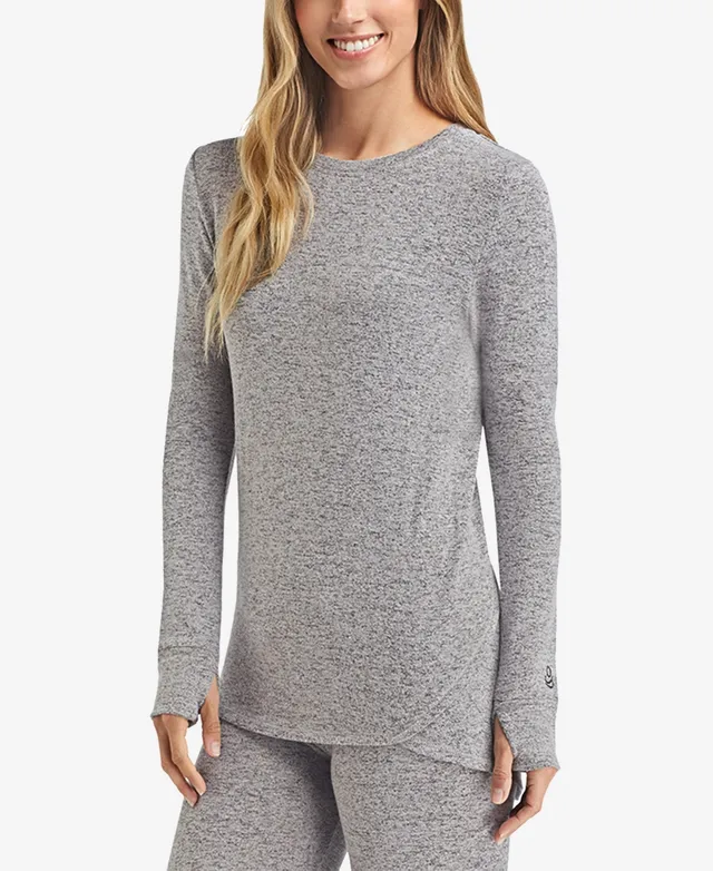 Cuddl Duds Women's Soft Knit Long-Sleeve Tunic Hoodie - Macy's