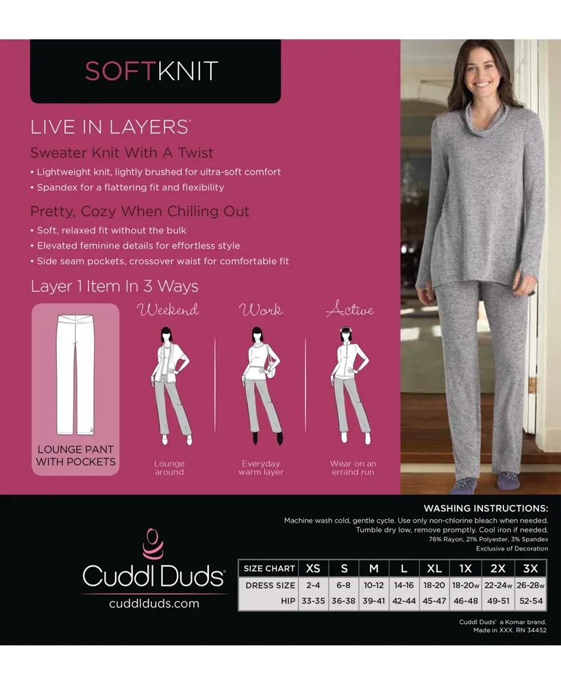 Cuddl Duds Women's Soft-Knit Leggings - Macy's