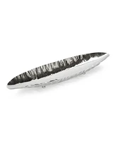 Classic Touch Stainless Steel Boat Dish, 20.5" L