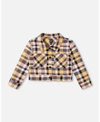 Girl Milano Blazer Jacket Pink Stylish Plaid - Toddler|Child