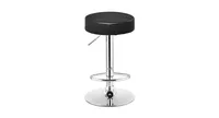 Slickblue Adjustable Round Leather Swivel Seat Bar Stool