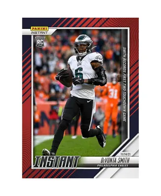 DeVonta Smith Philadelphia Eagles Parallel Panini America Instant Nfl Week 10 First Two Touchdown Game Single Rookie Trading Card