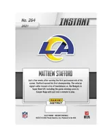 Matthew Stafford Los Angeles Rams Parallel Panini America Instant Super Bowl Lvi Stafford Leads Rams to Super Bowl Lvi Win Single Trading Card