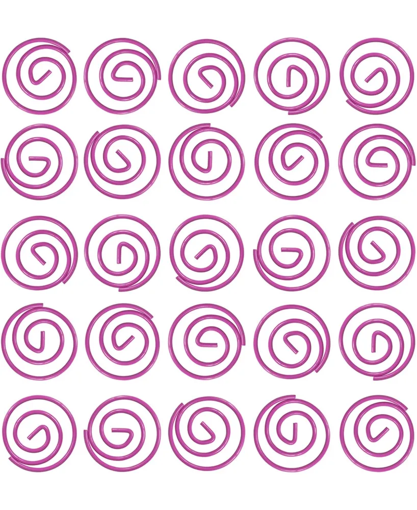 Jam Paper Circular Paper Clips - Round Paperclips - 50 Per Pack