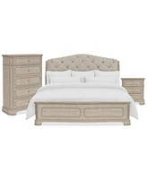 Kensington King Bed 3pc (Bed + Chest + 1 Drawer Nightstand)