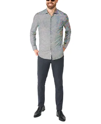 OppoSuits Men's Long-Sleeve Disco-Baller Shirt