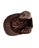 Cloud Nine Sheepskin Men's Warm Leather Ivy Hat