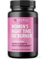 Havasu Nutrition Women's Night Time Fat Burner + Apigenin Capsules, Metabolism Booster and Appetite Suppressant for Weight Loss, Havasu Nutrition, 60c