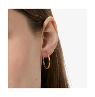 Ana Luisa Medium Slim Endless Hoops - Lo Medium
