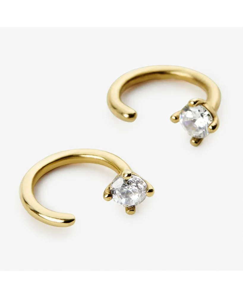 Ana Luisa Cz Hoop Earrings - Cassie