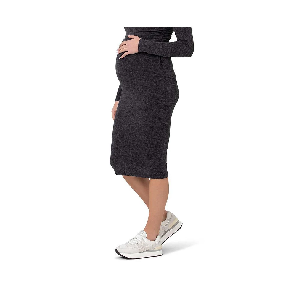 Ripe Maternity Maternity Ripe Jess Over Bump Skirt Dark Charcoal