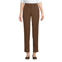 Lands' End Women's High Rise Bi Stretch Pintuck Pencil Ankle Pants