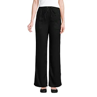 Lands' End Women's Tencel Fiber High Rise Wide Leg Pants