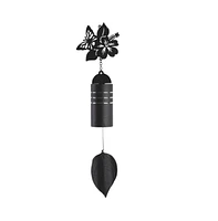 23" Long Metal Black Butterfly Wind Chime