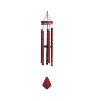 40" Long Tuned Wind Chime Traditional Red Tube