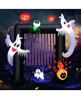 Costway 7.5FT Halloween Inflatable Archway Blow-up Festive Decoration for Backyard Porch