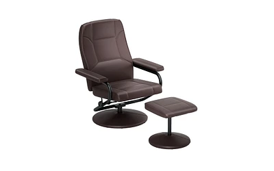 Swivel Lounge Chair Recliner with Ottoman