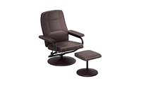 Swivel Lounge Chair Recliner with Ottoman