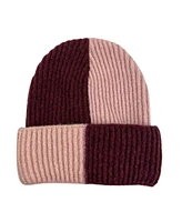 Marcus Adler Color Block Cuff Beanie