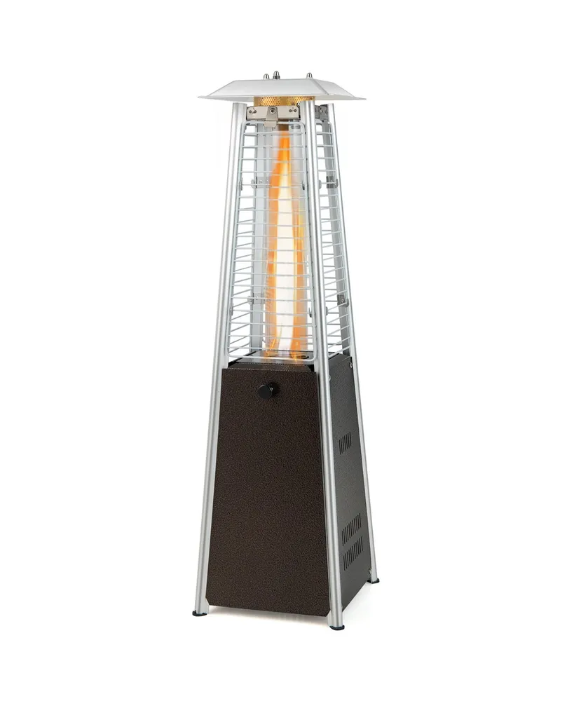 35'' Portable Tabletop Pyramid Patio Heater Steel Propane gas 9500 Btu