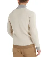 Kenneth Cole Men's Two-Tone Fold Over Turtleneck Sweater