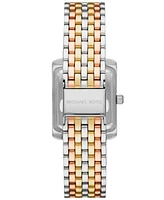 Michael Kors Women's Emery Three-Hand Tri-Tone Stainless Steel Watch 33 X 27mm